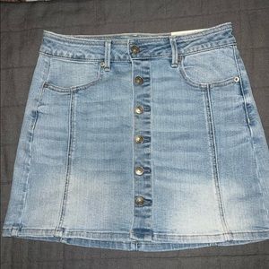 American eagle high rise jean skirt